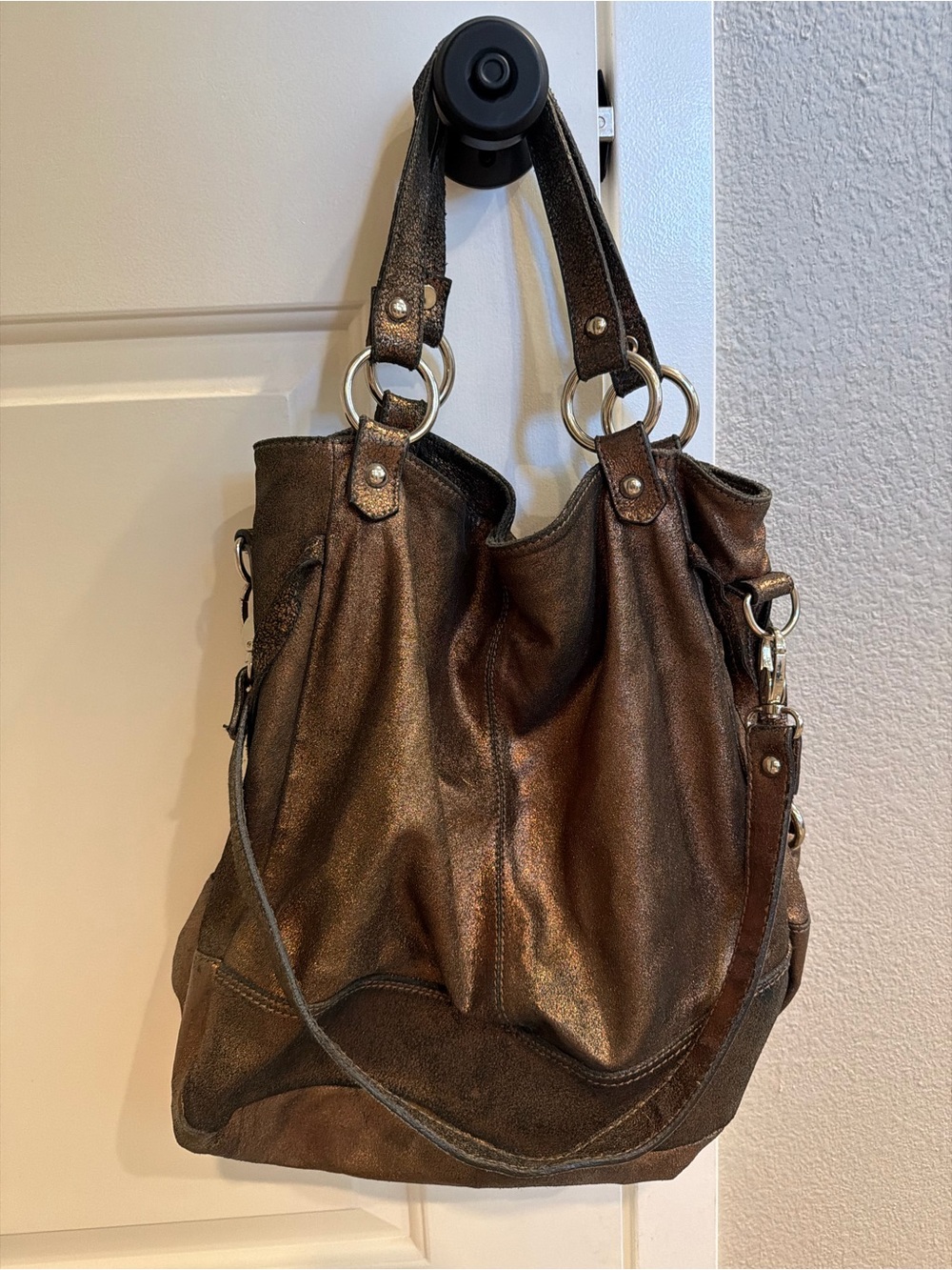 Tano Metallic Bronze Women's Shoulder Bag